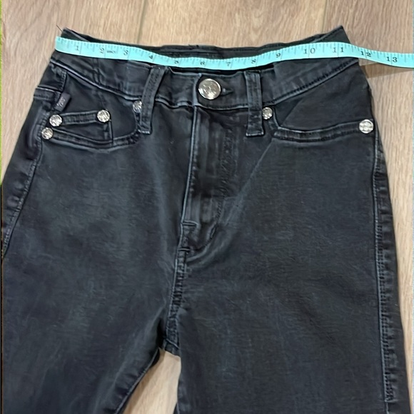 Rock & Republic High Roller Black Denim Skinny Jeans Size 6M - Picture 6 of 16